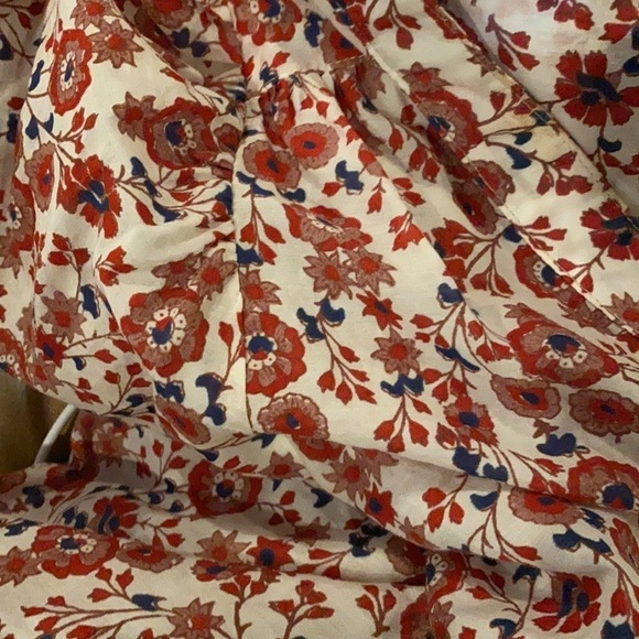 Xirena / Sydell Shirt in red burst Flower Fields Cotton XS extra small - Picture 8 of 8